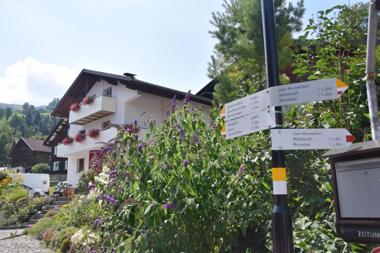 Hotel Garni Brigitte Bürserberg Εξωτερικό φωτογραφία